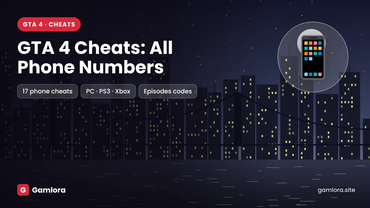 GTA 4 cheats phone numbers for PC, PS3 and Xbox 360
