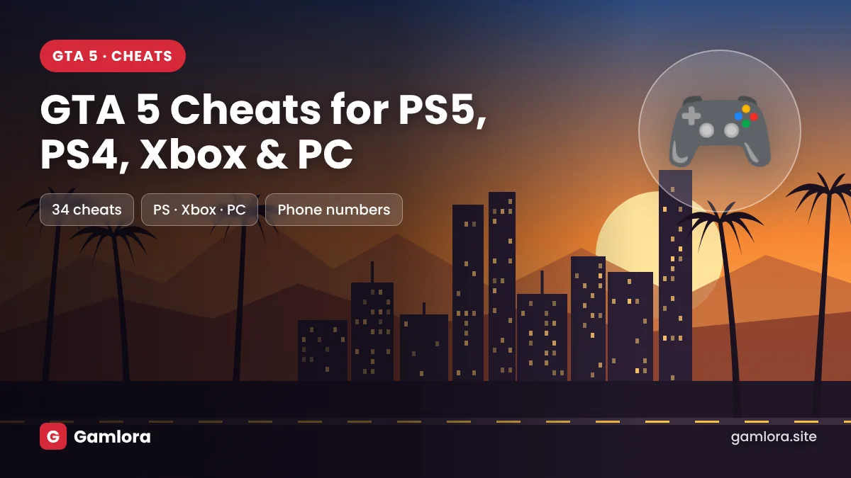 GTA 5 cheats for PS5, PS4, Xbox and PC with phone numbers