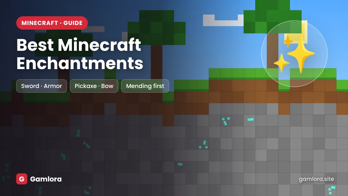Best enchantments in Minecraft for swords, armor, pickaxes and bows