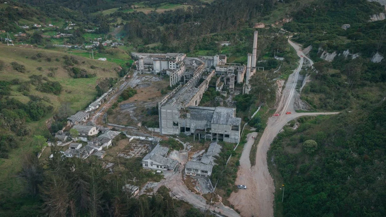 Aerial view of abandoned industrial ruins for the arc raiders update guide